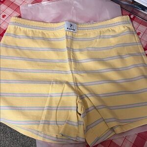 Parke Birthday Stripes Cotton Shorts Size Large